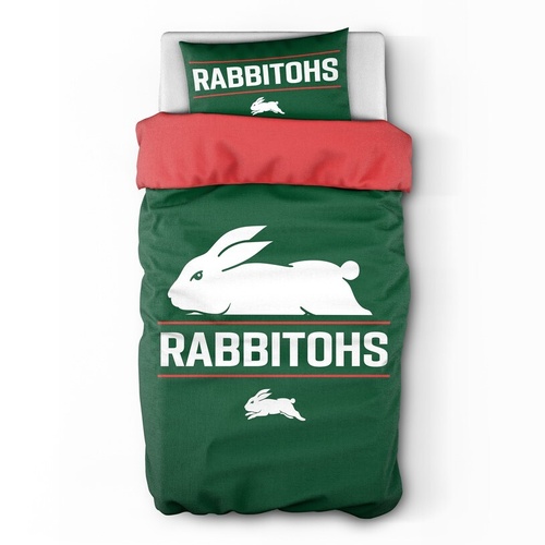 South Sydney Rabbitohs Single Official NRL Quilt Cover Set