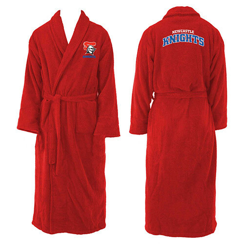Newcastle Knights Mens Long Sleeve Robe