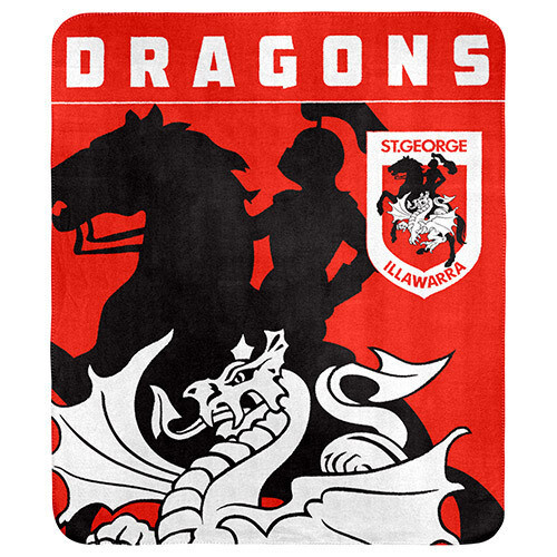 St George Illawarra Dragons NRL Polar Fleece Blanket