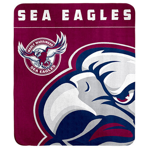 Manly Warringah Sea Eagles NRL Polar Fleece Blanket