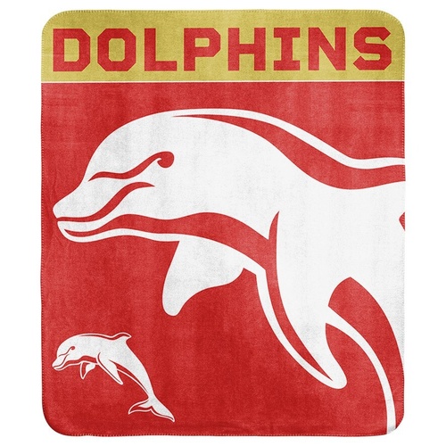 Dolphins NRL Blanket: Polar Fleece