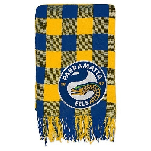 Parramatta Eels Throw Blanket : Tartan Polar Fleece