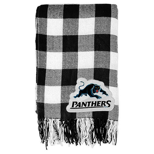Penrith Panthers Throw Blanket : Tartan Polar Fleece