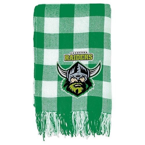 Canberra Raiders Throw Blanket : Tartan Polar Fleece