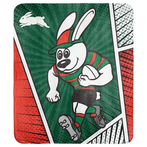South Sydney Rabbitohs Mascot Fleece Blanket