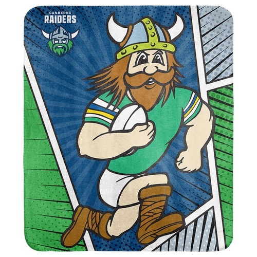 Canberra Raiders Mascot Fleece Blanket
