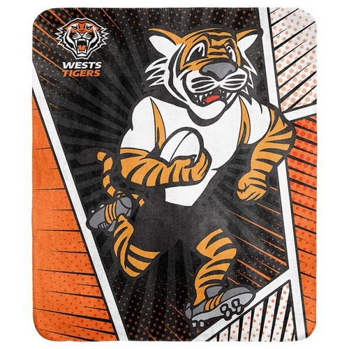 Wests Tigers Mascot Fleece Blanket