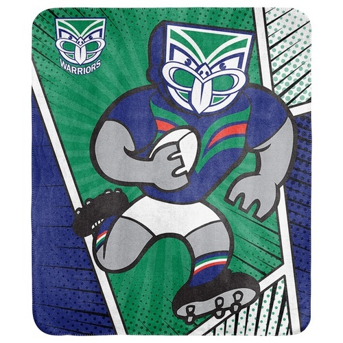 New Zealand Warriors Mascot Fleece Blanket