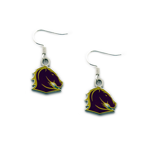 Brisbane Broncos Colour Logo Earrings