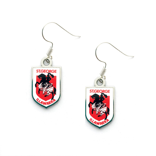 St. George Illawarra Dragons Colour Logo Earrings