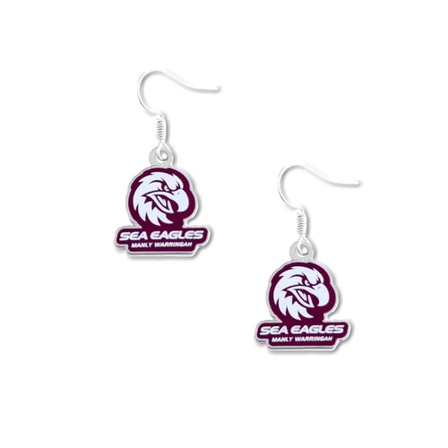 Manly-Warringah Sea Eagles Colour Logo Earrings