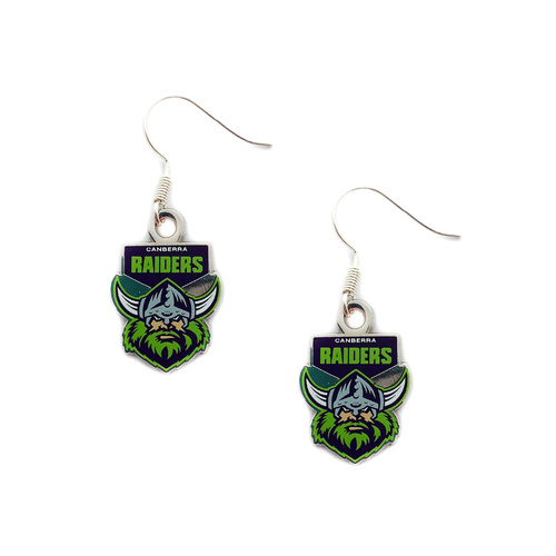 Canberra Raiders Colour Logo Earrings