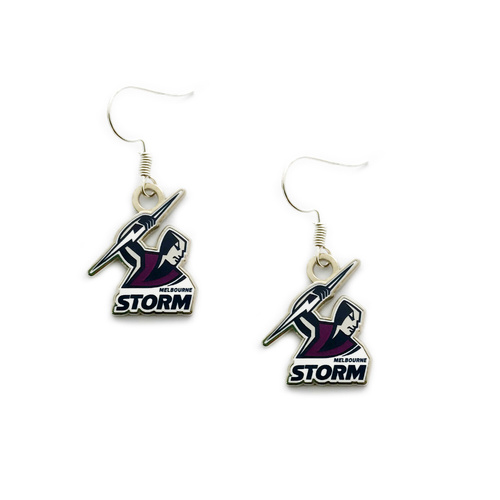 Melbourne Storm Colour Logo Earrings