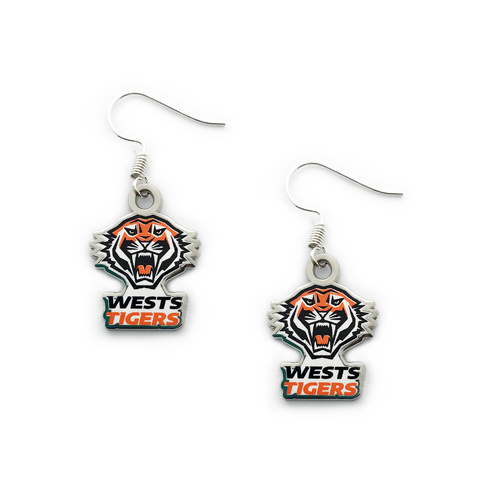 Wests Tigers Colour Logo Earrings