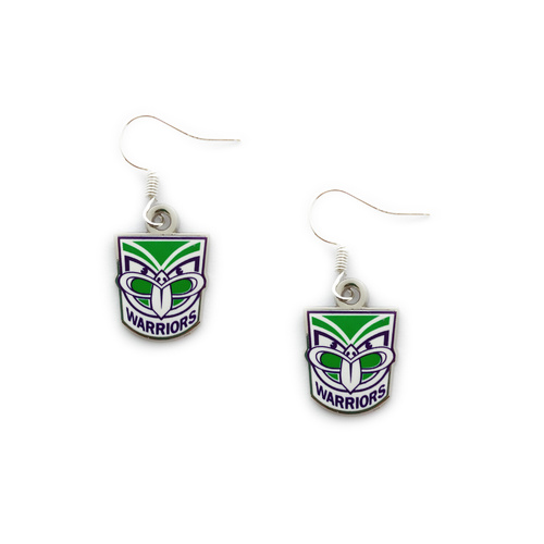 New Zealand Warriors Colour Logo Earrings