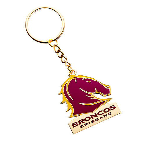 Brisbane Broncos Logo Keyring