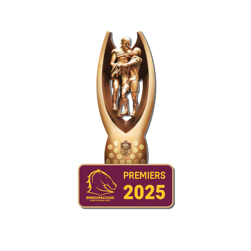 Brisbane Broncos 2025 Premiers 3D Trophy Pin