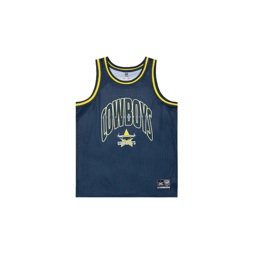 North Queensland Cowboys NRL Mens Basketball Singlet