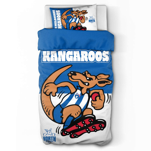North Melbourne Kangaroos Single Doona Cover