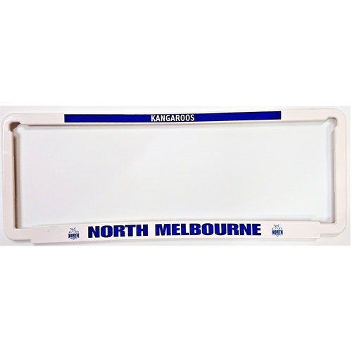 North Melbourne Kangaroos Car Number Plate Surrounds Set of 2