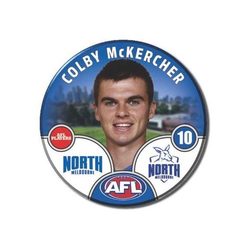 North Melbourne Kangaroos 2025 Player Pin Badge - MCKERCHER