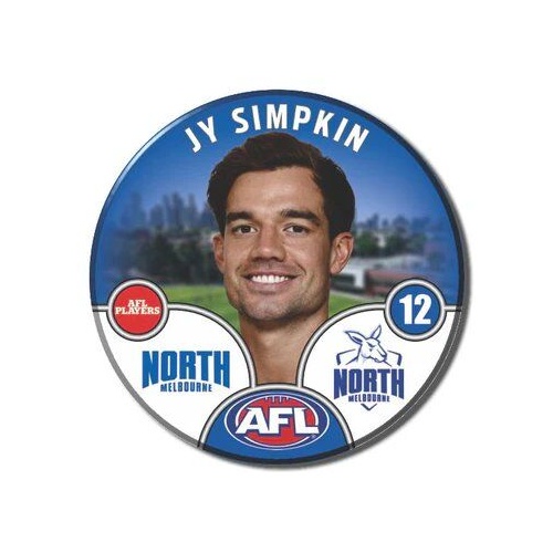 North Melbourne Kangaroos 2025 Player Pin Badge - SIMPKIN