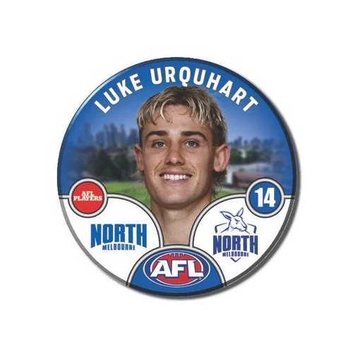 North Melbourne Kangaroos 2025 Player Pin Badge - URQUHART
