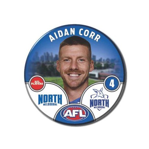North Melbourne Kangaroos 2025 Player Pin Badge - CORR