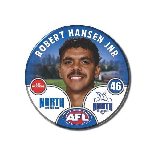 North Melbourne Kangaroos 2025 Player Pin Badge - HANSEN