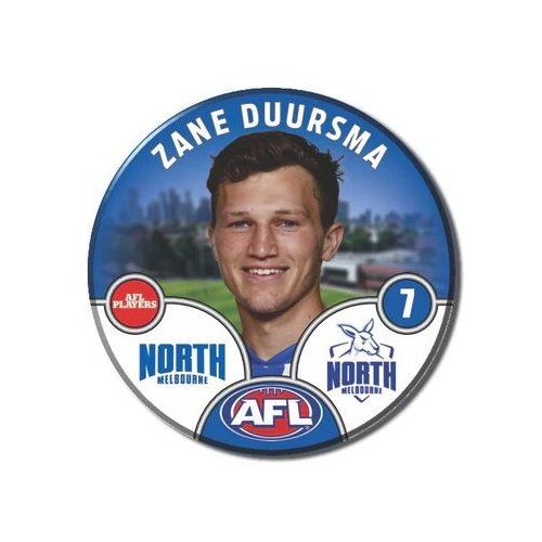 North Melbourne Kangaroos 2025 Player Pin Badge - DUURSMA