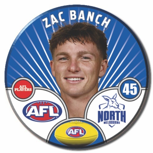 North Melbourne Kangaroos 2026 Player Pin Badge - BANCH