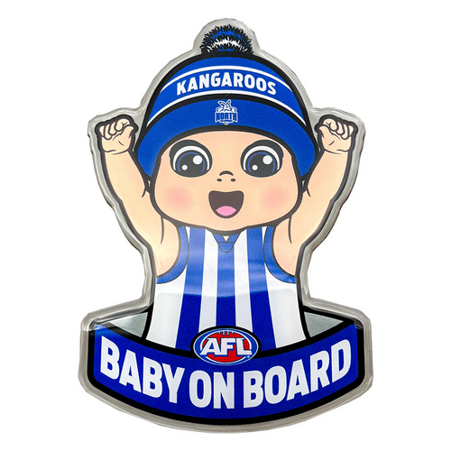North Melbourne Kangaroos Baby on Board Decal