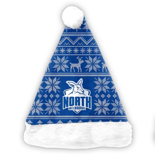 North Melbourne Kangaroos Xmas Santa Hat