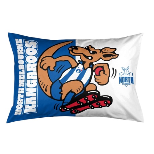 North Melbourne Kangaroos Mascot Pillow Case
