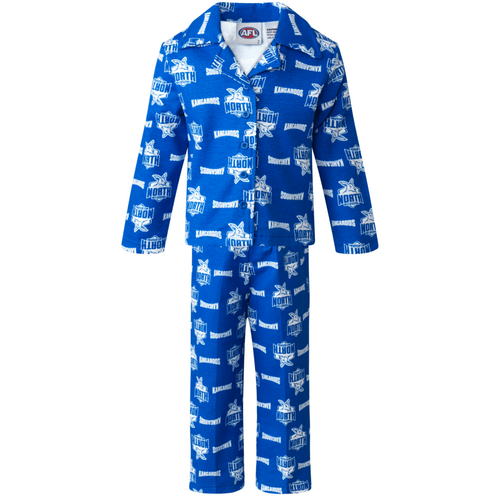 North Melbourne Kangaroos Toddlers Flannelette PJ Set