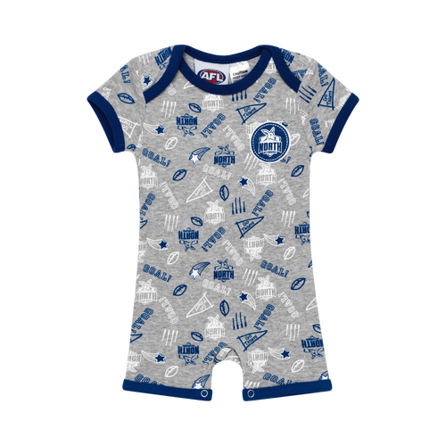North Melbourne Kangaroos Babies Short Bodysuit