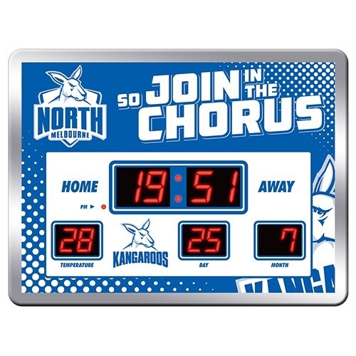 North Melbourne Kangaroos LED Scoreboard Clock