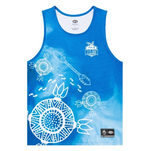 North Melbourne Kangaroos Indigenous Mens Training Singlet
