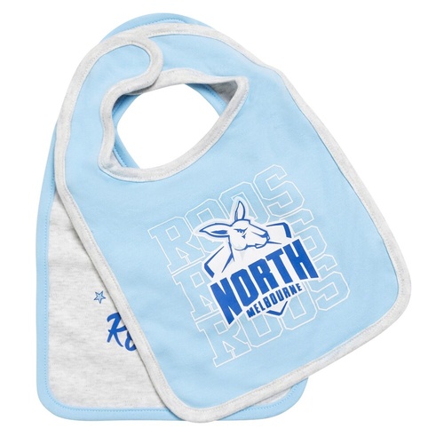 North Melbourne Kangaroos Baby 2-Pack Bibs