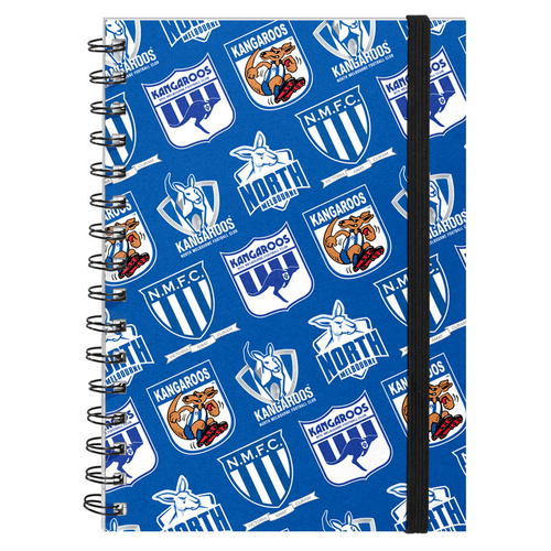 North Melbourne Kangaroos Retro Hard Cover Notebook