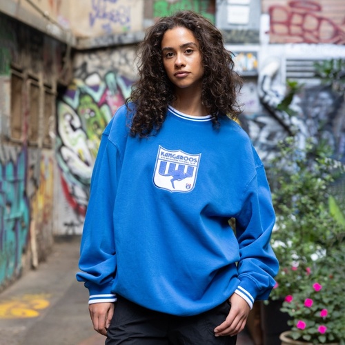 North Melbourne Kangaroos Logo Team Applique Crew