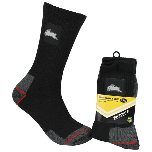 South Sydney Rabbitohs Work Socks - 2 Pack