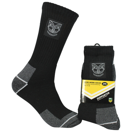 Auckland Warriors Work Socks - 2 Pack