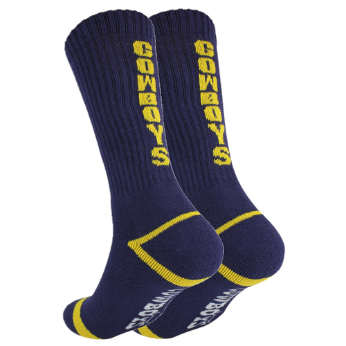North Queensland Cowboys 1 Pack Crew Socks