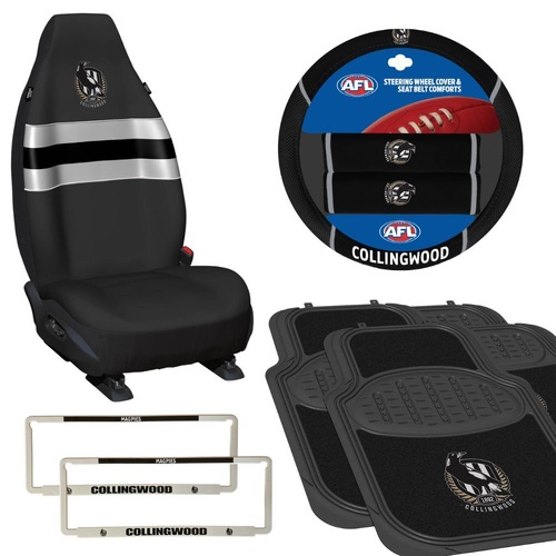 Collingwood Magpies Car Accessories Value Pack