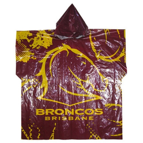 Brisbane Broncos Full Print Poncho