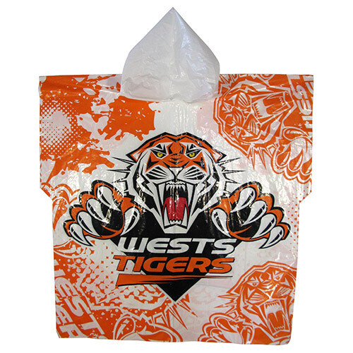 Wests Tigers Full Print Poncho