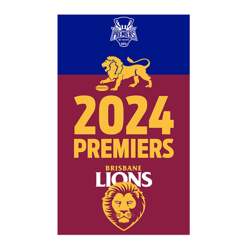 Brisbane Lions 2024 Premiers Supporter Flag