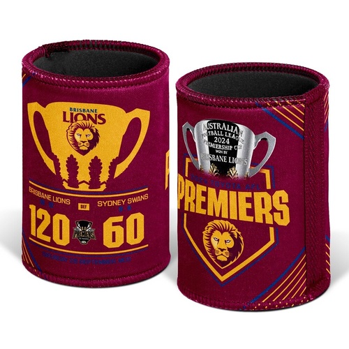 Brisbane Lions 2024 Premiership Score Stubby Holder