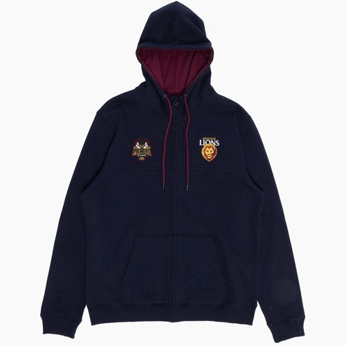 Brisbane Lions 2024 Premiers Mens Zip Thru Hood